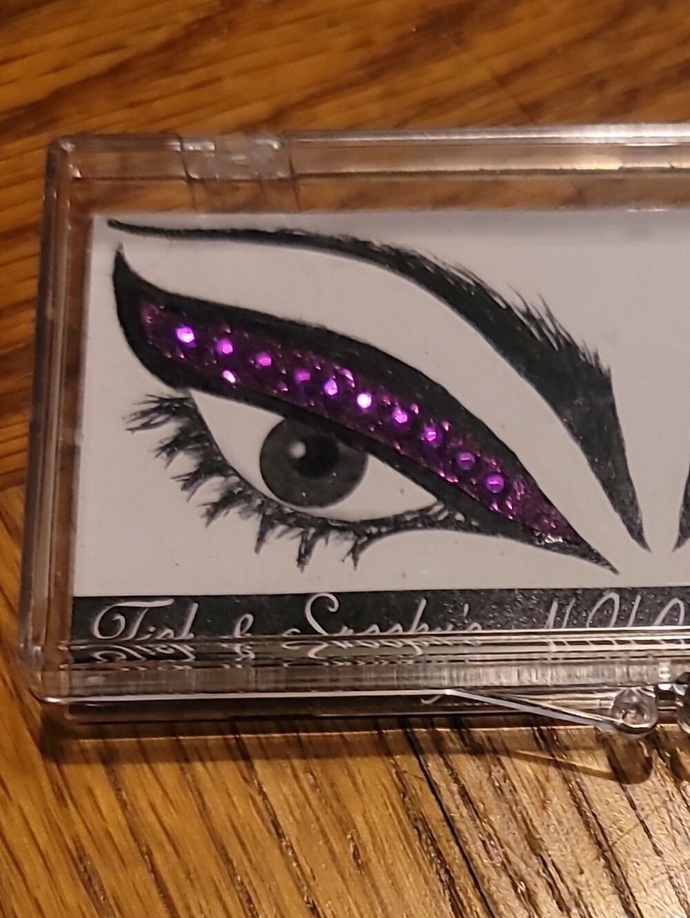 Purple Rhinestone Strip Lashes - Women Makeup